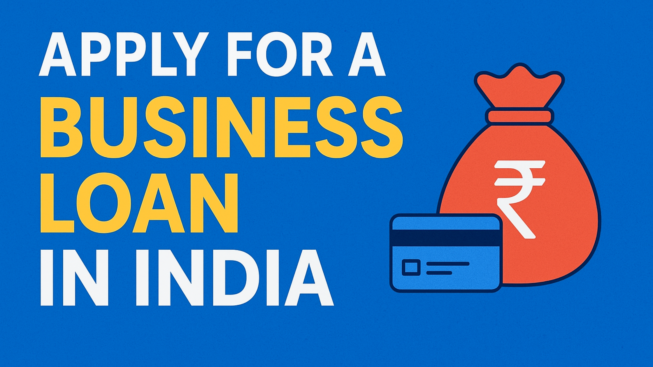 how to apply for a business loan in India