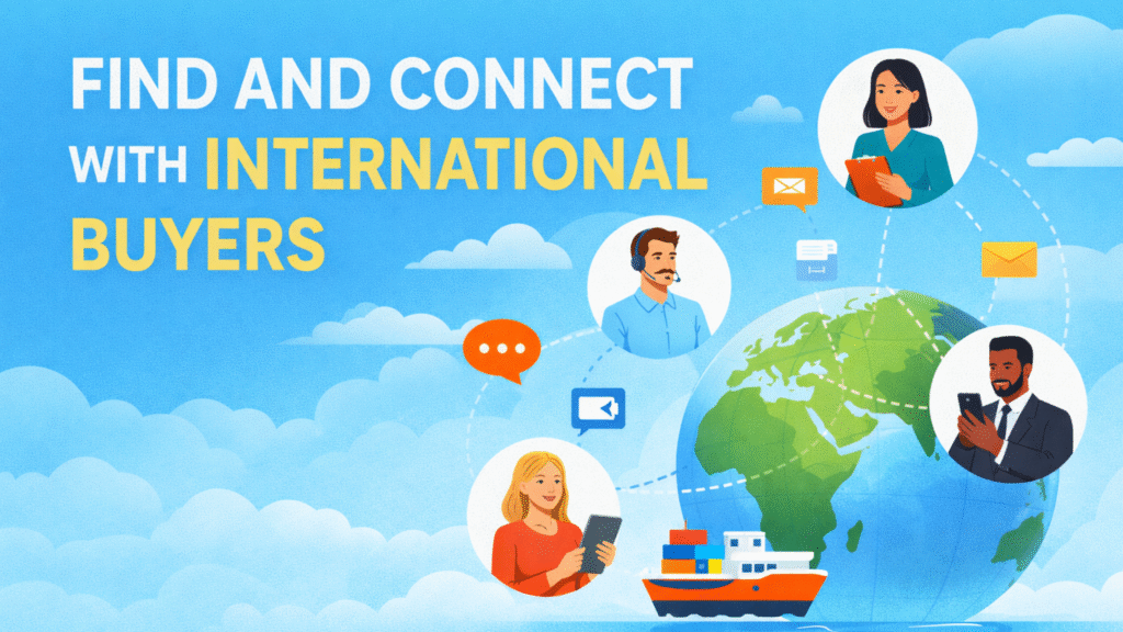 How to find and connect with international buyers