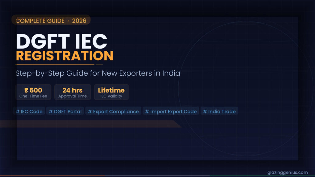 DGFT IEC Registration guide for new exporters in India